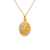 362-607T-013 Oval Guadalupe/Baptism Two-Sided Scapular Pendant