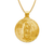 362-653-033 Round Guadalupe & Sacred Heart Two-Sided Scapular Pendant