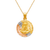 362-653T-020 Round Guadalupe & Sacred Heart Two-Sided Scapular Pendant