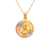 362-653T-022 Round Guadalupe/Sacred Heart Two-Sided Scapular Pendant