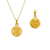 362-656-010 Round Guadalupe/Baptism Two-Sided Scapular Pendant