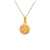 362-657T-010 Round Guadalupe/Baptism Two-Sided Scapular Pendant
