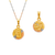 362-657T-010 Round Guadalupe/Baptism Two-Sided Scapular Pendant