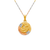 362-657T-013 Round Guadalupe/Baptism Two-Sided Scapular Pendant