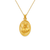 362-901T-018 Oval Guadalupe & Sacred Heart Two-Sided Scapular Pendant