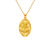 362-901T-021 Oval Guadalupe & Sacred Heart Two-Sided Scapular Pendant