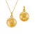 362-651-016 Round Guadalupe/Jesus Two-Sided Scapular Pendant