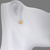 343-318WH White Guadalupe Horseshoe CZ Stud Earrings