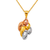 468-209 Three Dolphin CZ Pendant