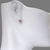 343-161PL Purple Heart CZ Stud Earrings