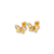 343-236 Diamond Cut Butterfly CZ Stud Earrings
