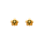 343-411GR Small Green Turtle CZ Stud Earrings