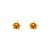 343-411PL Small Purple Turtle CZ Stud Earrings