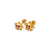 343-411PL Small Purple Turtle CZ Stud Earrings
