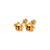 343-411RD Small Red Turtle CZ Stud Earrings