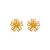 142-113Z Diamond Cut Flower Stud Earrings