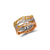 273-104R Ladies Fancy Rose CZ Band Ring