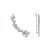 243-006W Crawler CZ Earrings