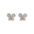 743-039WFancy Butterfly CZ Stud Earrings