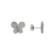 743-039WFancy Butterfly CZ Stud Earrings