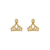 743-040 Fancy Crown CZ Stud Earrings