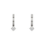 743-113W Fancy Huggie CZ Earrings