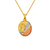 362-733T-018 Oval Laser Cut San Judas Scapular Pendant