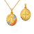 362-747T-018 Oval Laser Cut San Benito Scapular Pendant