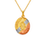 362-747T-020 Oval Laser Cut San Benito Two-Sided Scapular Pendant