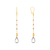 842-004  Dangling Teardrop Earrings