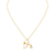 253-008 Fancy Cupid's Bow and Arrow CZ Necklace