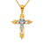 468-015 47mm Fancy Jesus Cross CZ Pendant