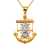 468-113 45mm Fancy Guadalupe Anchor CZ Pendant