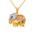 468-303 Fancy Elephant CZ Pendant