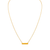 253-012 Fancy Plain Bar Necklace