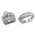 473-966WS White Wedding Trio Ring Set