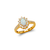 575-016 Ladies Opal CZ Ring