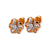 443-765T Fancy Flower CZ Stud Earrings