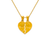 568-301 16mm Two-Piece Guadalupe Heart Pendant