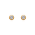 343-052 4mm Round Bezel CZ Stud Earrings
