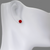343-502RD 7mm Red Ball Enamel CZ Stud Earrings