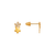 343-145 Double Flower Pave CZ Stud Earrings