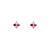 343-166MX Flower CZ Stud Earrings