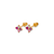 343-166MX Flower CZ Stud Earrings