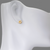 343-432WH White Circle CZ Stud Earrings