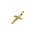 161-602C High Polished Hollow Cross Pendant