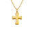 161-603 High Polished Hollow Cross Pendant