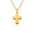 161-605 High Polished Hollow Cross Pendant