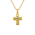 161-605C High Polished Hollow Cross Pendant