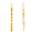 243-304 Dangling Threader CZ Earrings